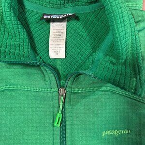 Patagonia R1 Full Zip Jacket Mens XS, Green Cilantro Fleece Polartec Waffle